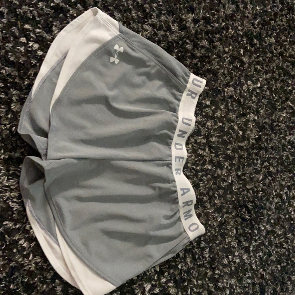 Under armour grey athletic shorts